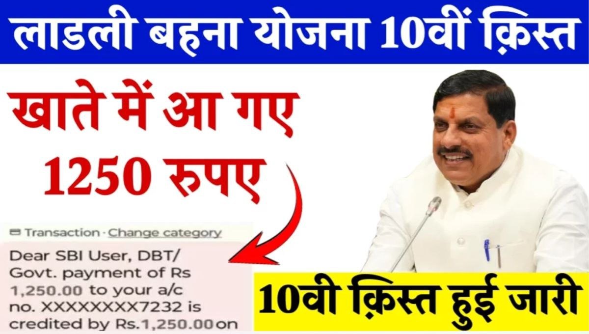 Laldli Behna Yojana 10th Installment