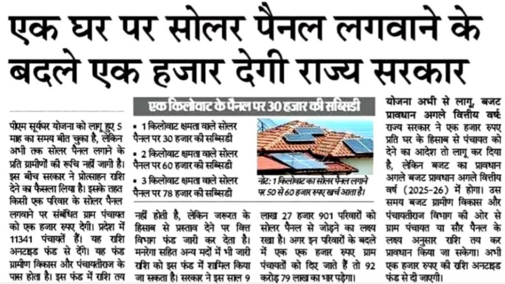 Solar Rooftop Yojana