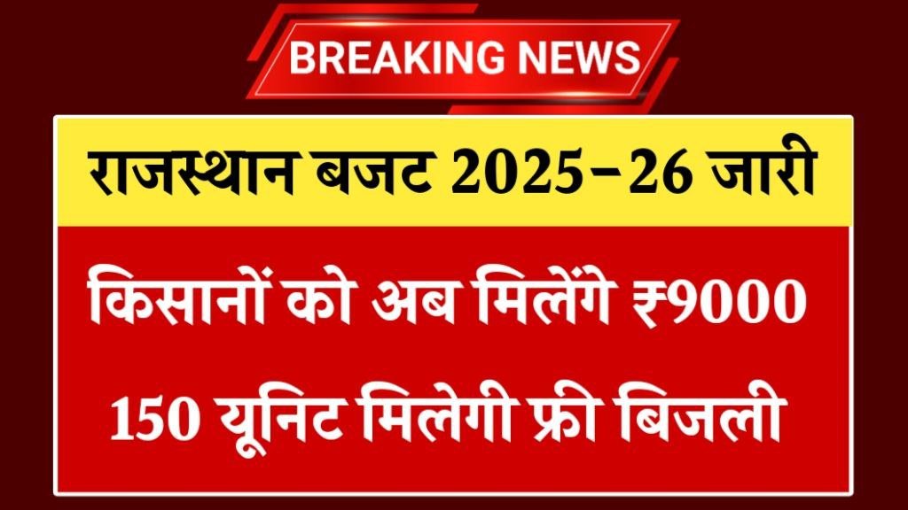 Rajasthan Budget 2025 26